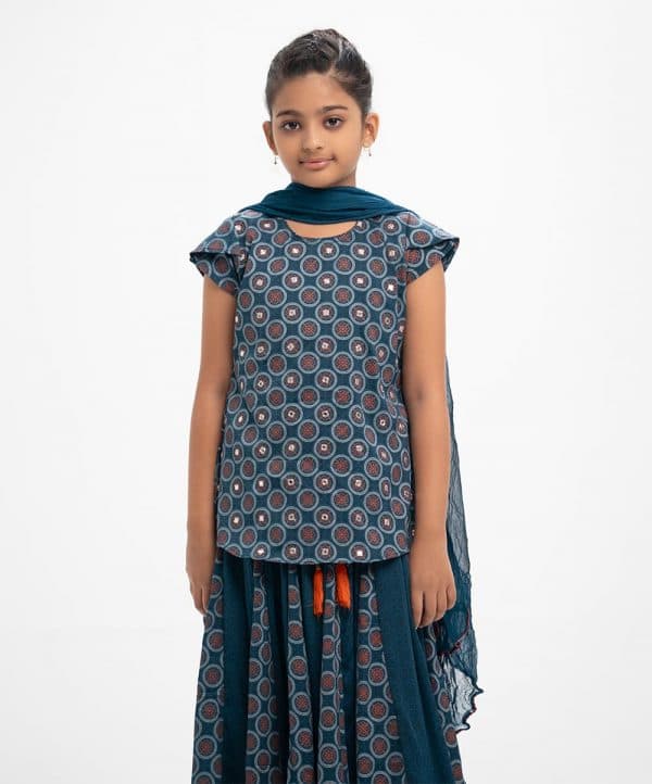 Teal Joom Ghagra Choli