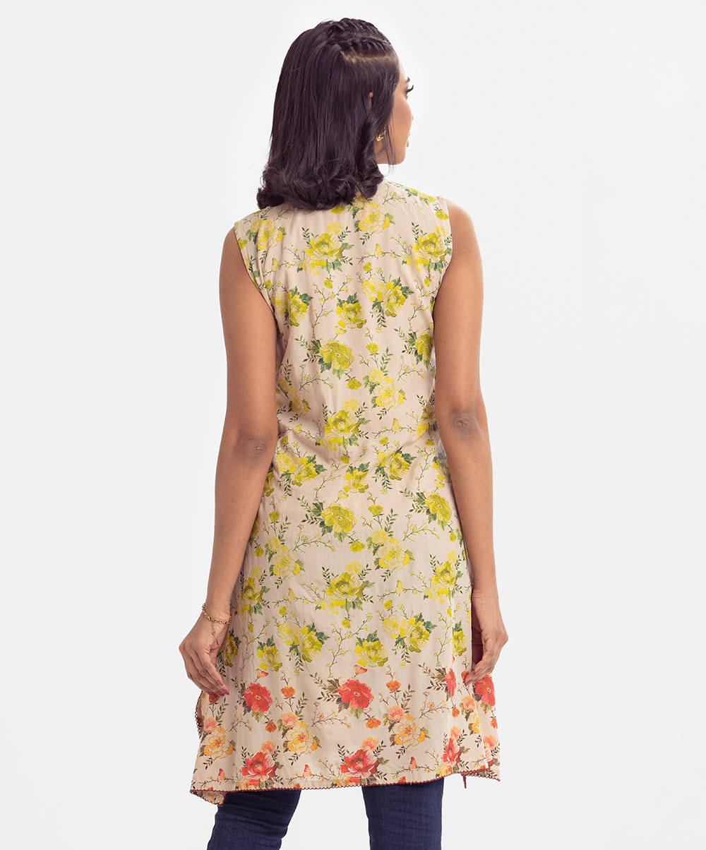 Women's Floral Printed Long Shrug