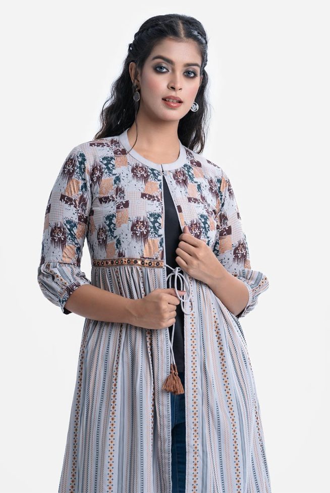 Screen Printed Long Shurg