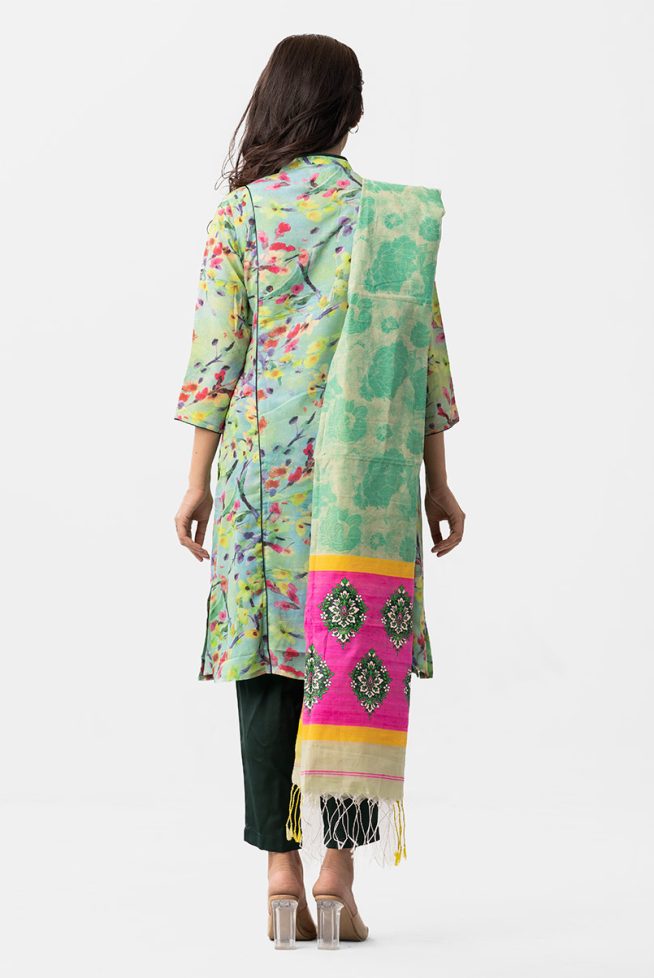 Bloomingdale Printed Salwar Kameez with Dupatta