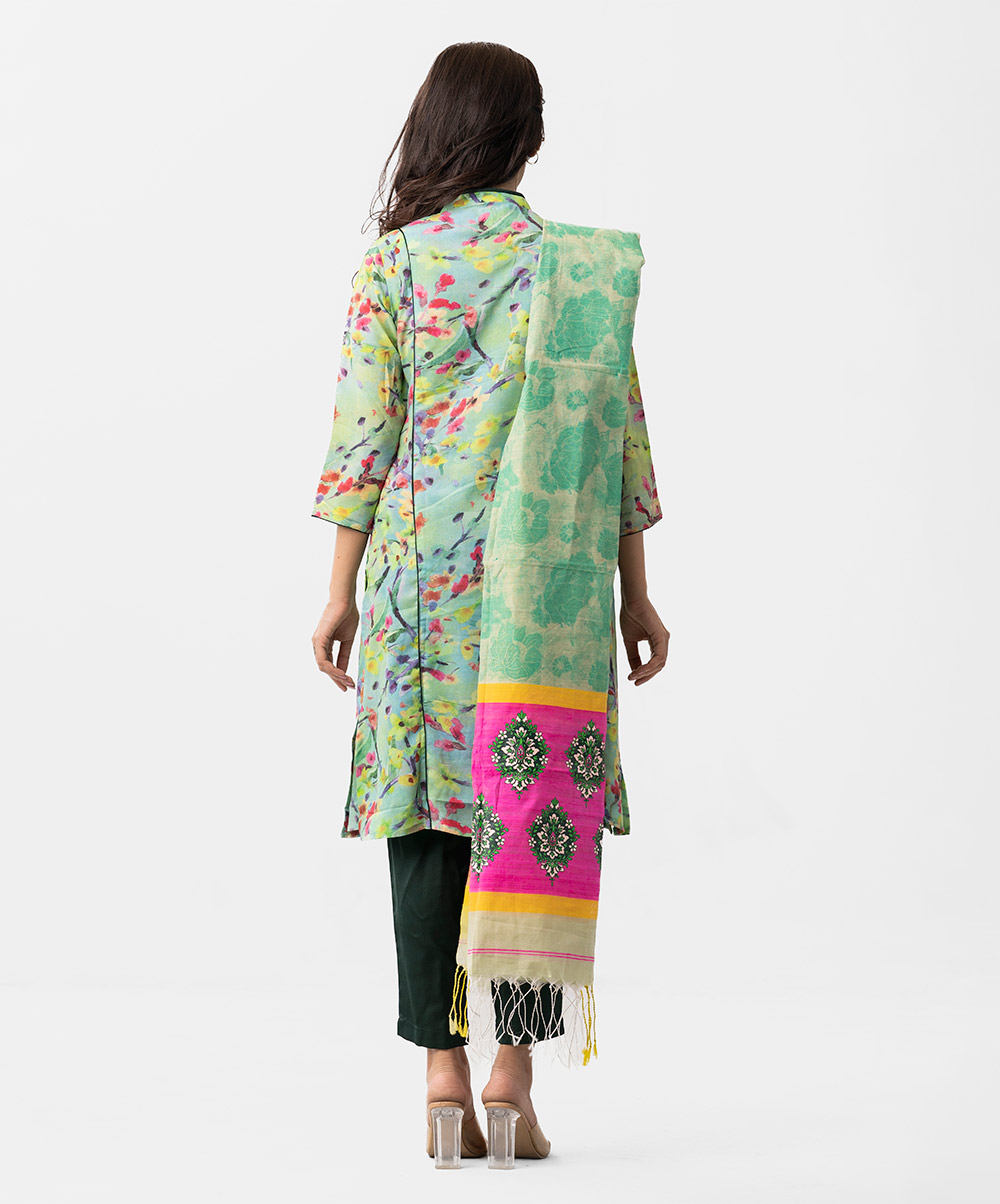 Bloomingdale Printed Salwar Kameez with Dupatta