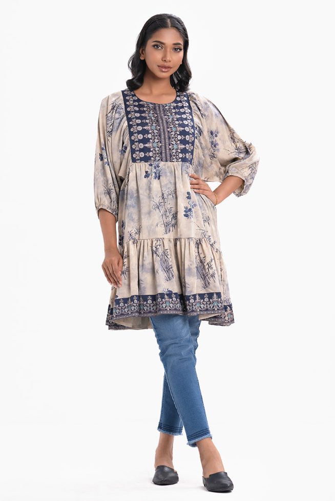 Printed Long Tunic (Nargisus)