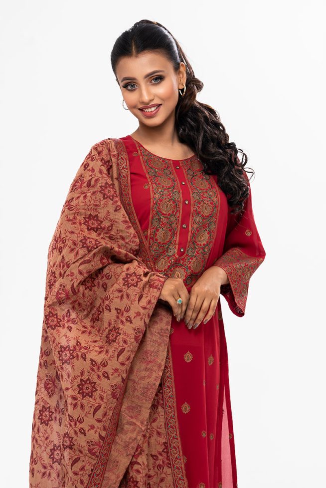 Sheath Style Salwar Kameez with Dupatta set