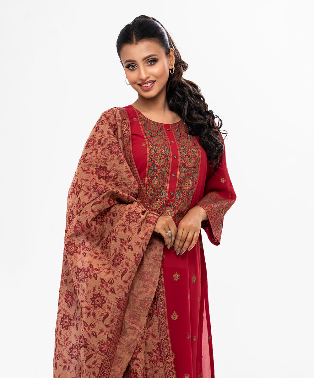 Sheath Style Salwar Kameez with Dupatta set