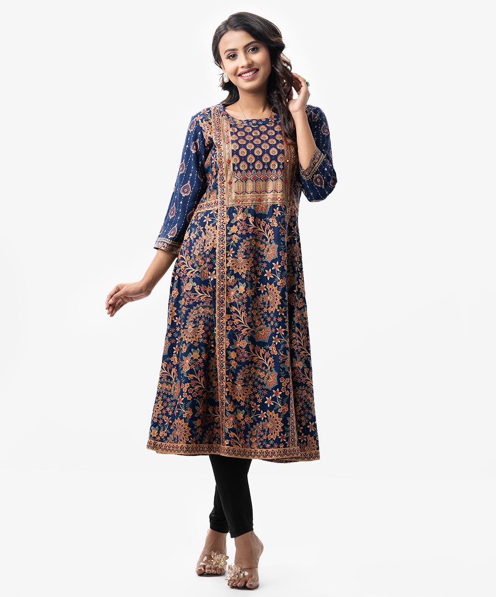 Women's Printed A-line Tunic