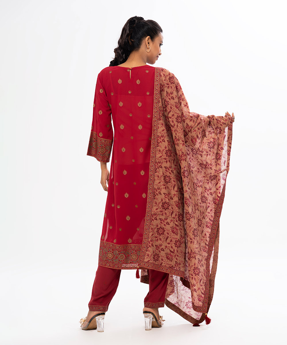 Sheath Style Salwar Kameez with Dupatta set