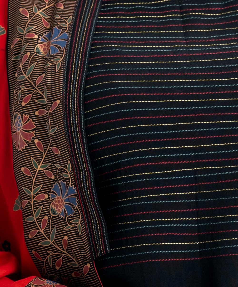 Printed Bell-sleeved Tunic with Shrug