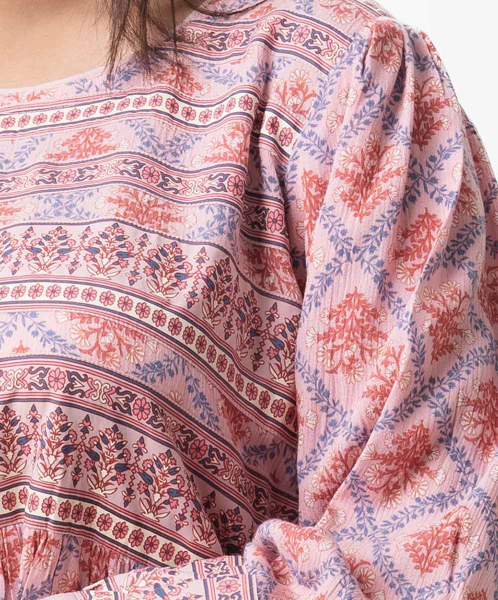 Bohemian Printed Flared Tunic