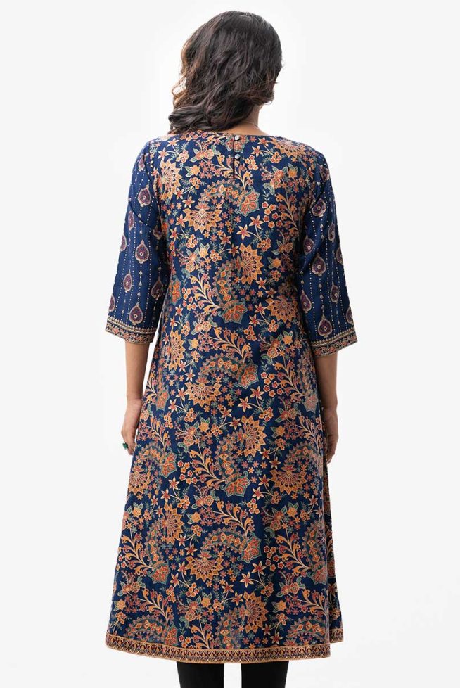 Women's Printed A-line Tunic