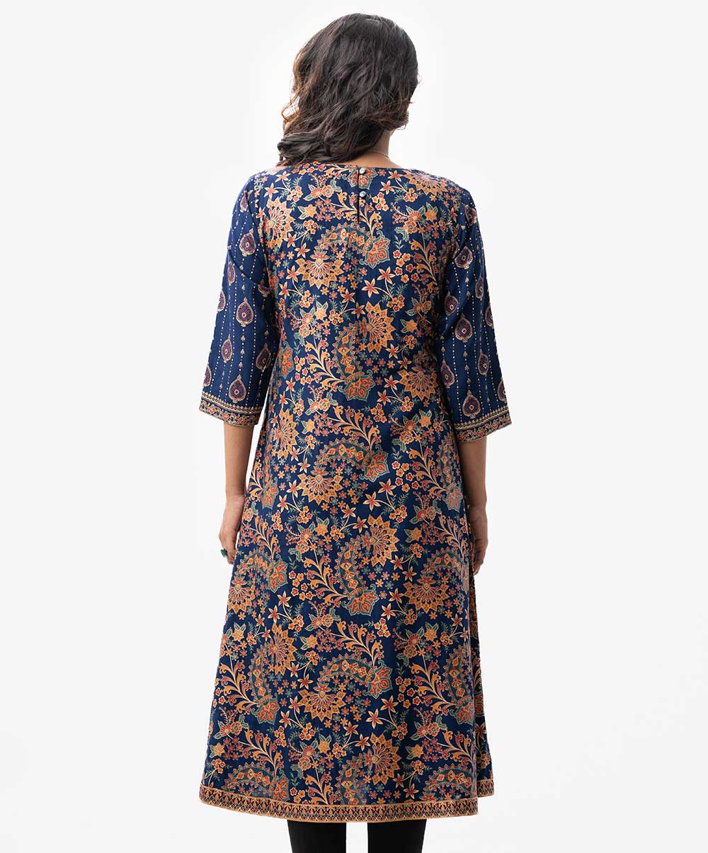 Women's Printed A-line Tunic