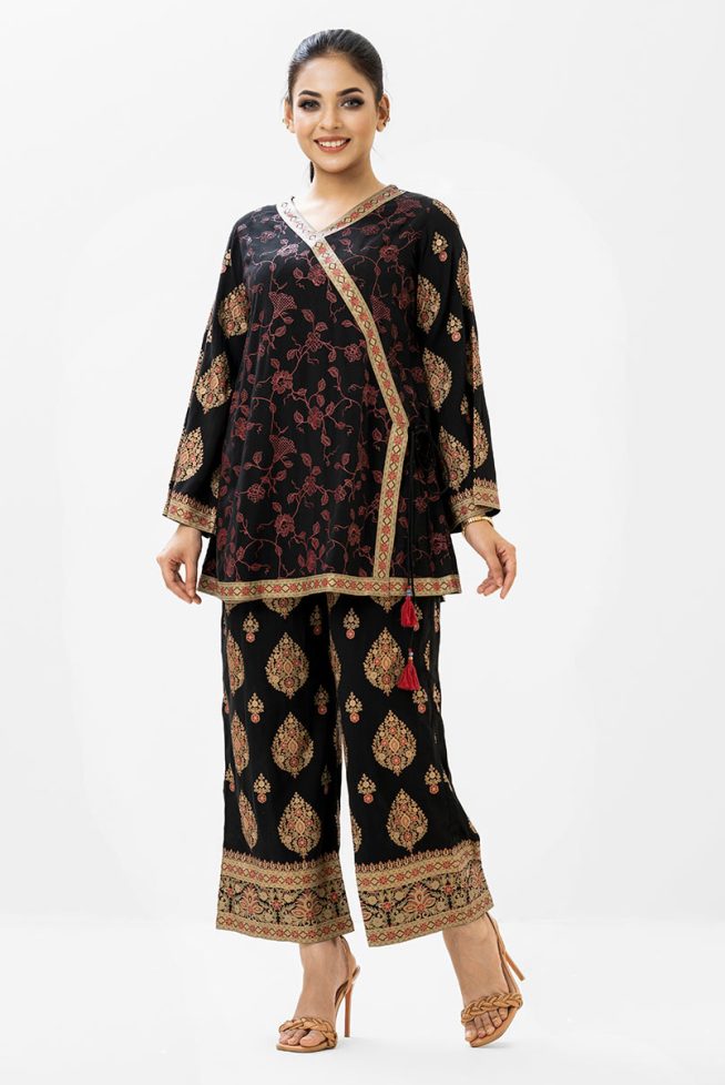 Retro Wrap Style Top-Bottom Set