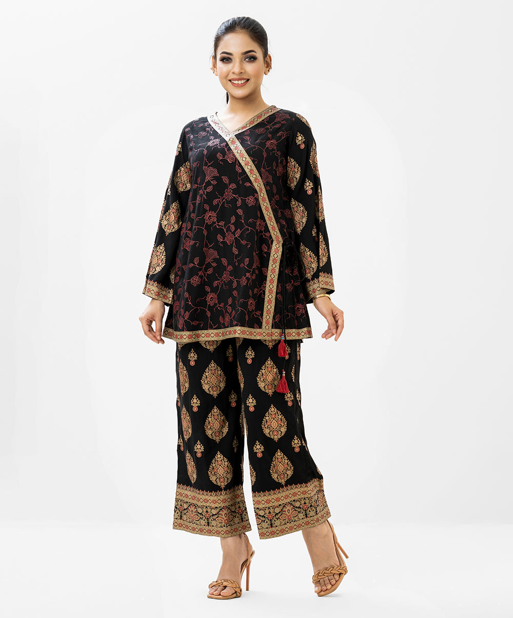 Retro Wrap Style Top-Bottom Set