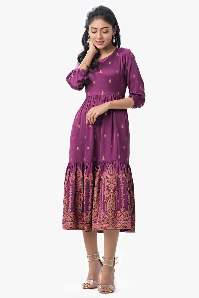 Frock Style Tired Long Tunic