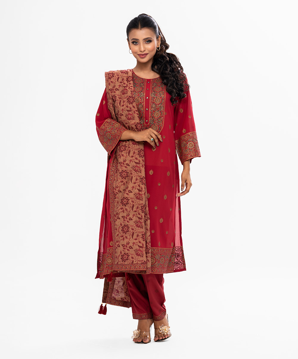Sheath Style Salwar Kameez with Dupatta set
