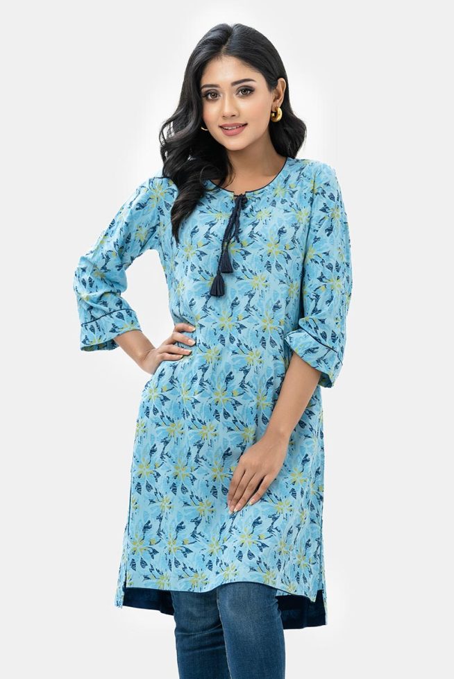 Abstract Hi-Low Tunic