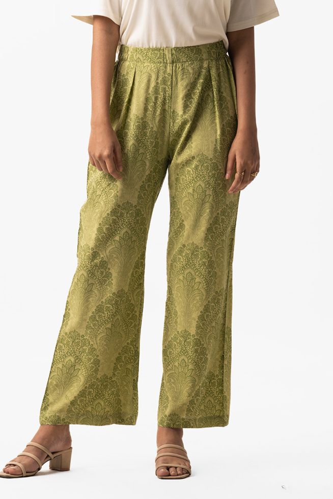 Faded Damask Casual Palazzo