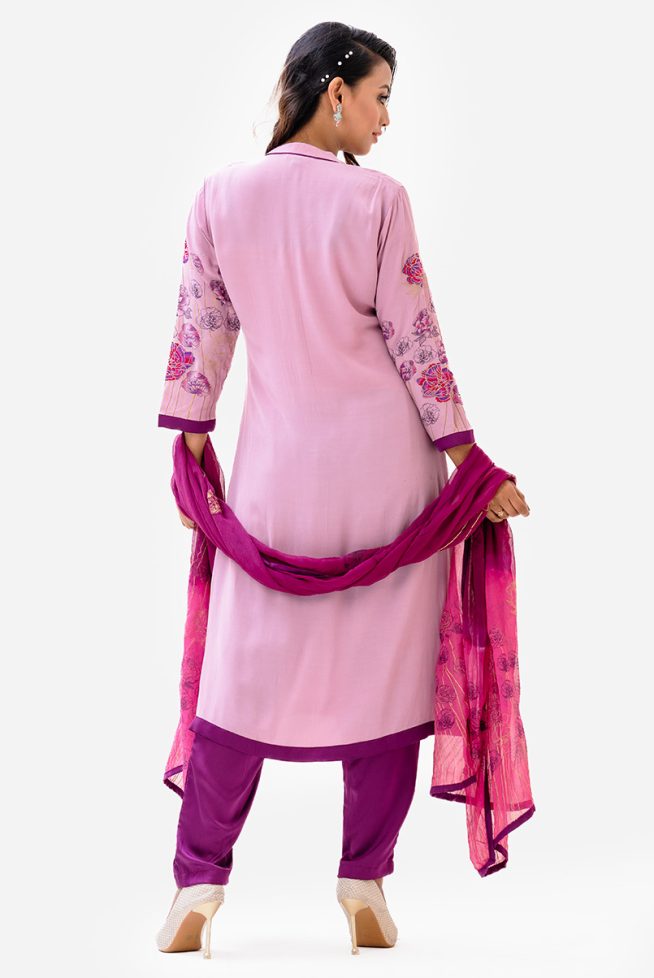 Floral Blooms Salwar Kameez with Dupatta Set