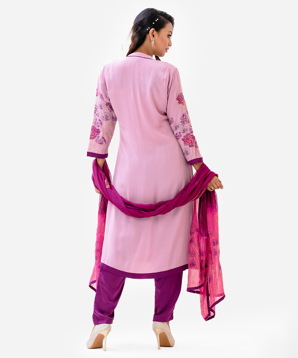 Floral Blooms Salwar Kameez with Dupatta Set