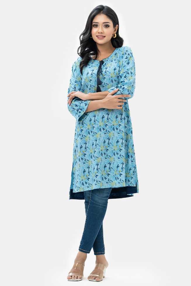 Abstract Hi-Low Tunic