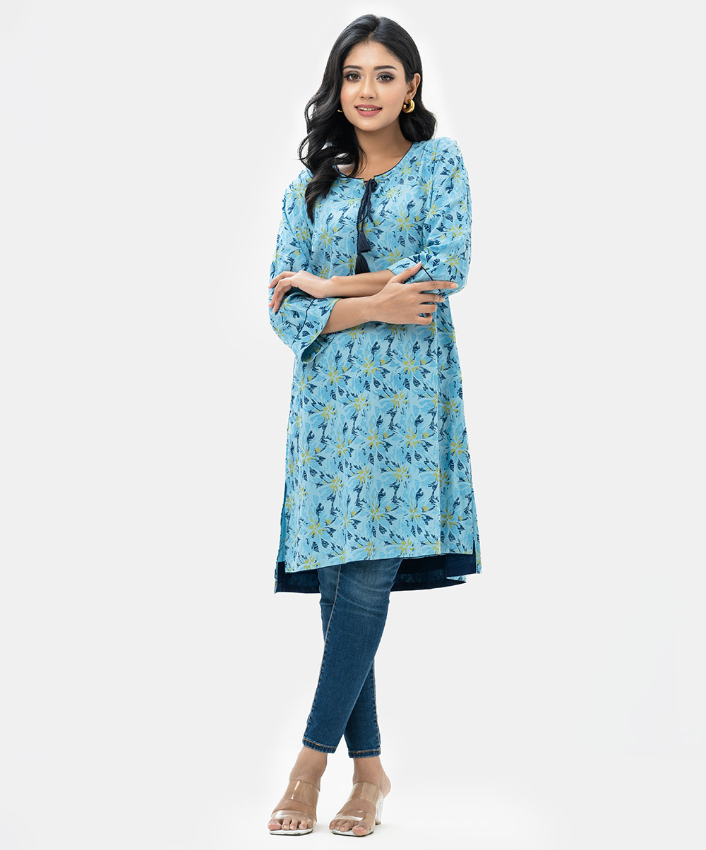 Abstract Hi-Low Tunic