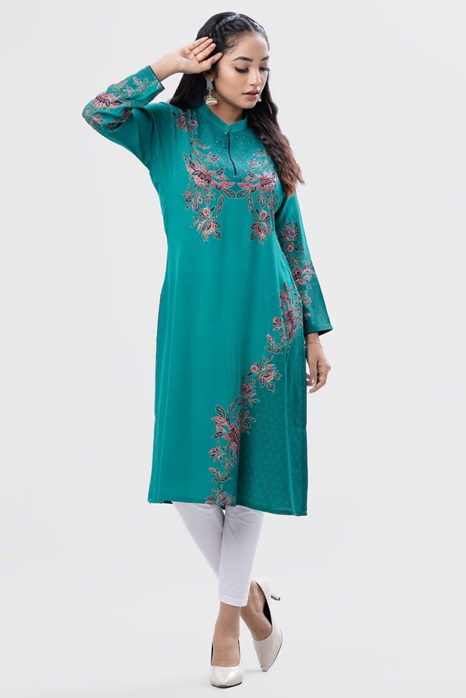 Hand-crafted & Printed Kameez (Nargisus)