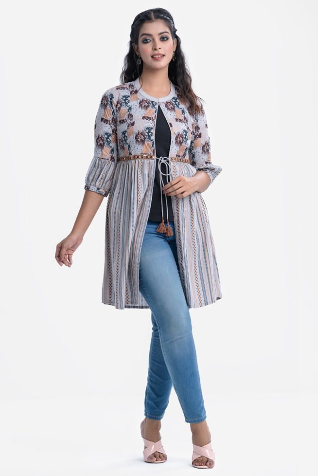 Screen Printed Long Shurg