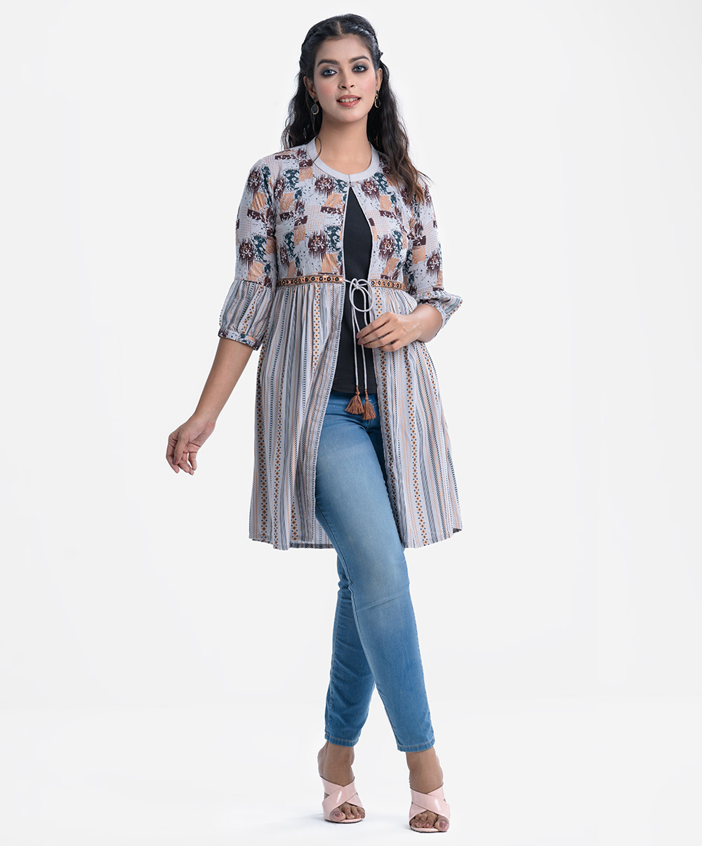 Screen Printed Long Shurg