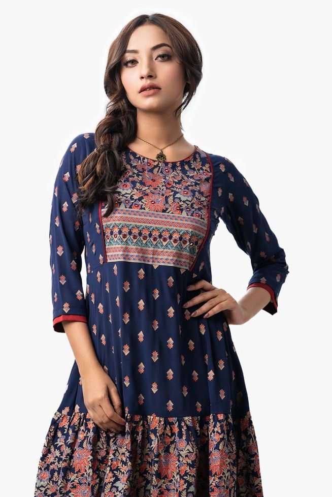 Women's Ethnic Flora Printed Tunic