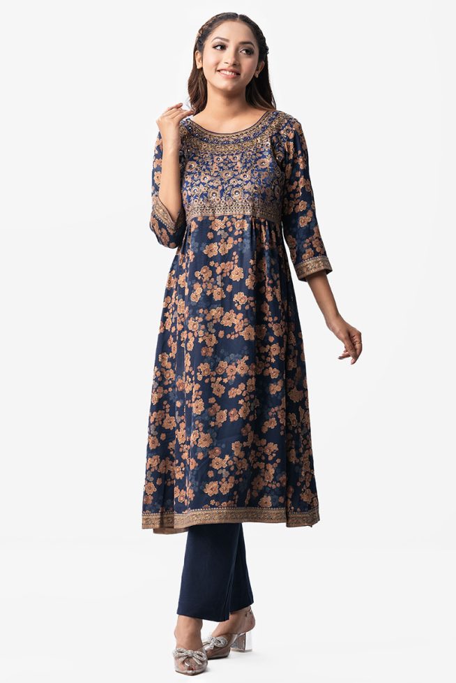 Hand Crafted Designer Long Tunic (Nargisus)