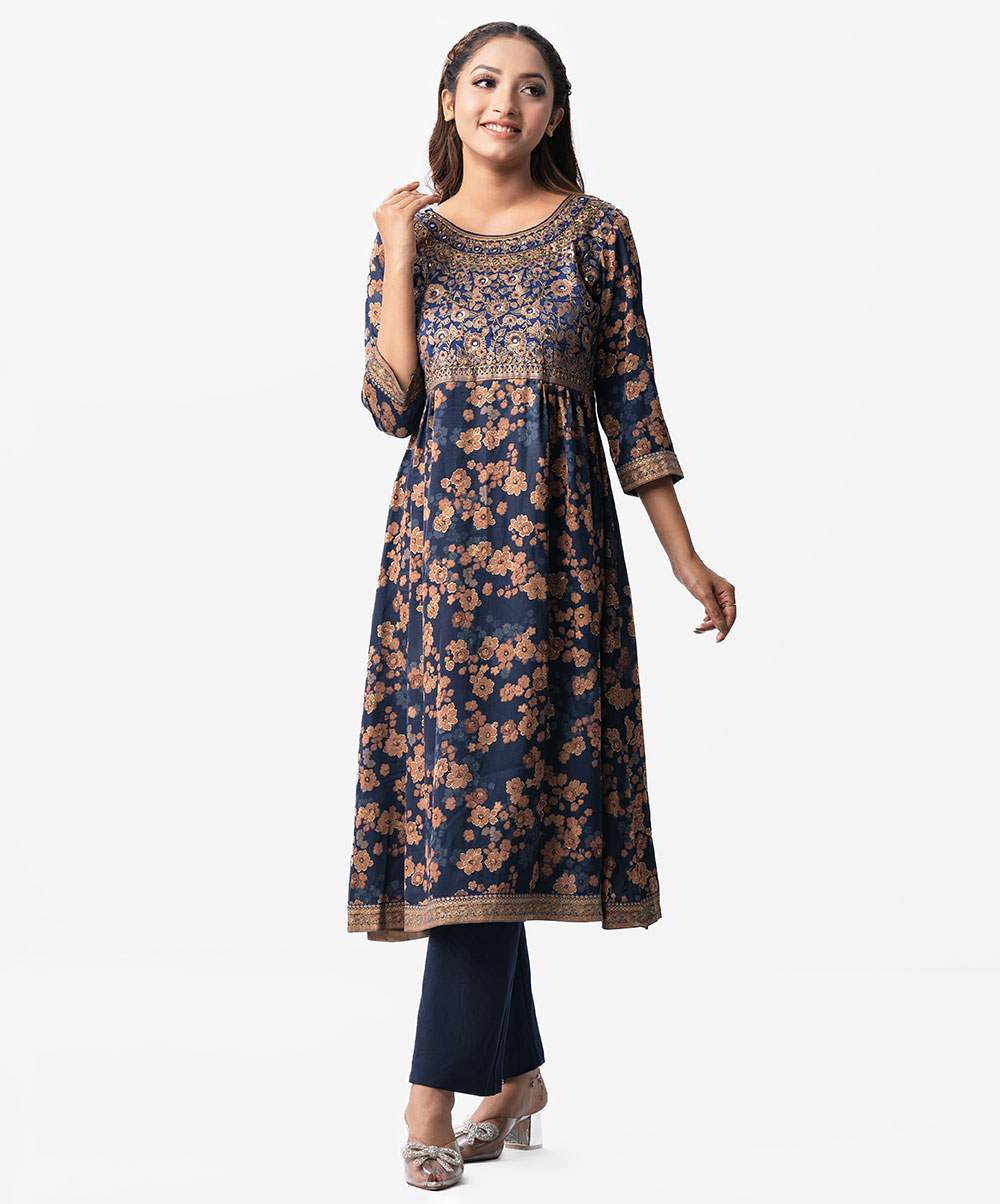 Hand Crafted Designer Long Tunic (Nargisus)