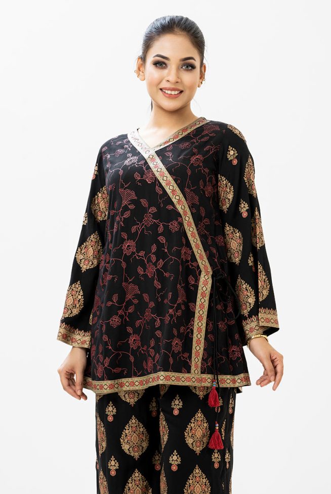 Retro Wrap Style Top-Bottom Set