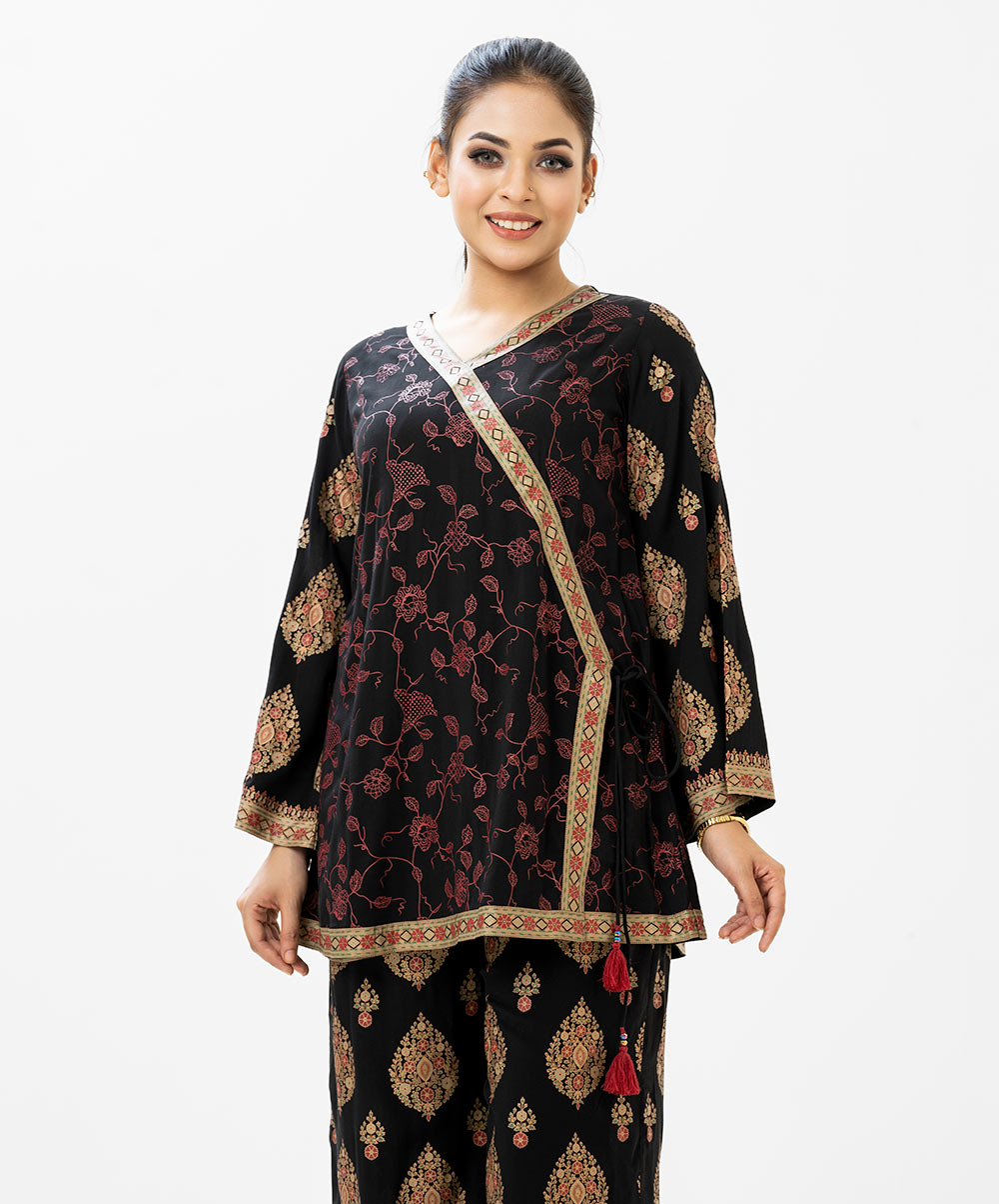 Retro Wrap Style Top-Bottom Set