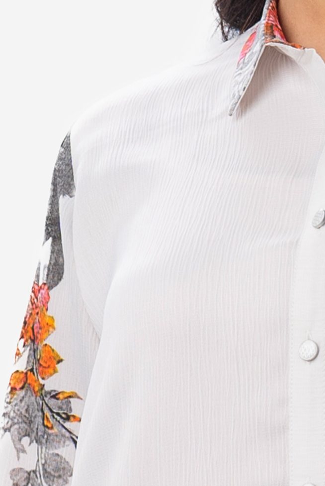 Hi-Low Panel Shirt Style Tunic By Nargisus