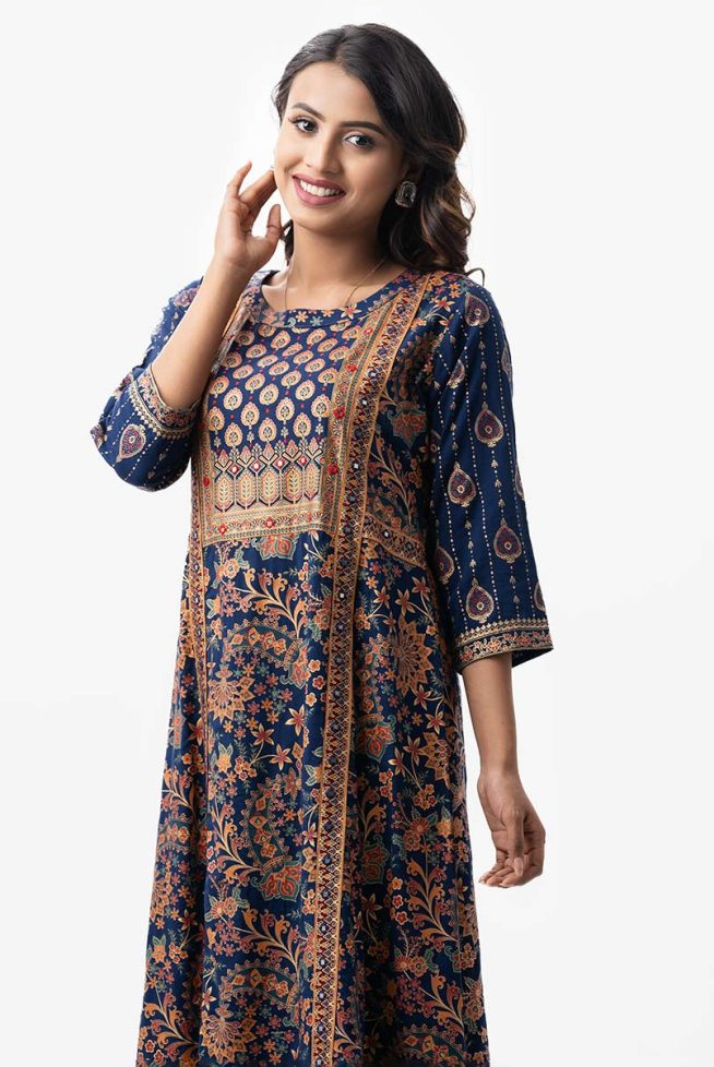 Women's Printed A-line Tunic