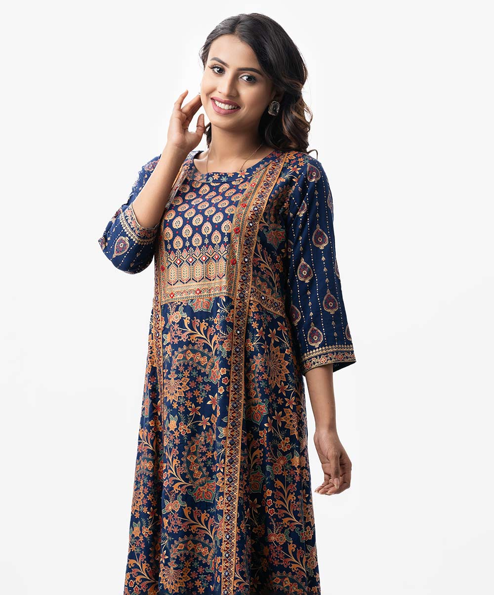 Women's Printed A-line Tunic