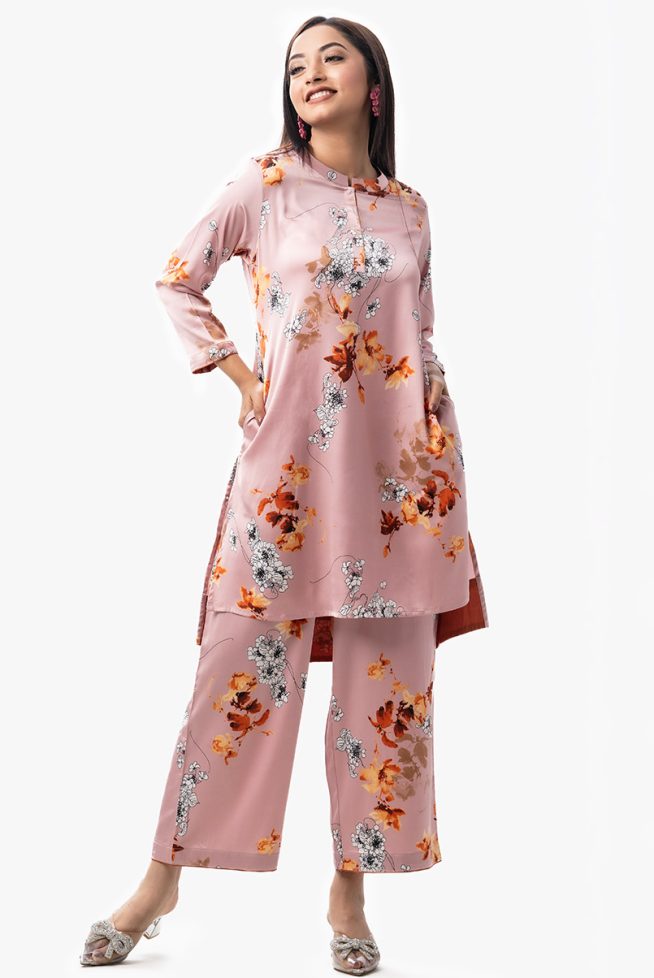 Women's Printed Top-Bottom Set