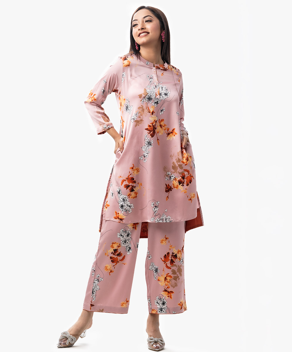 Women's Printed Top-Bottom Set