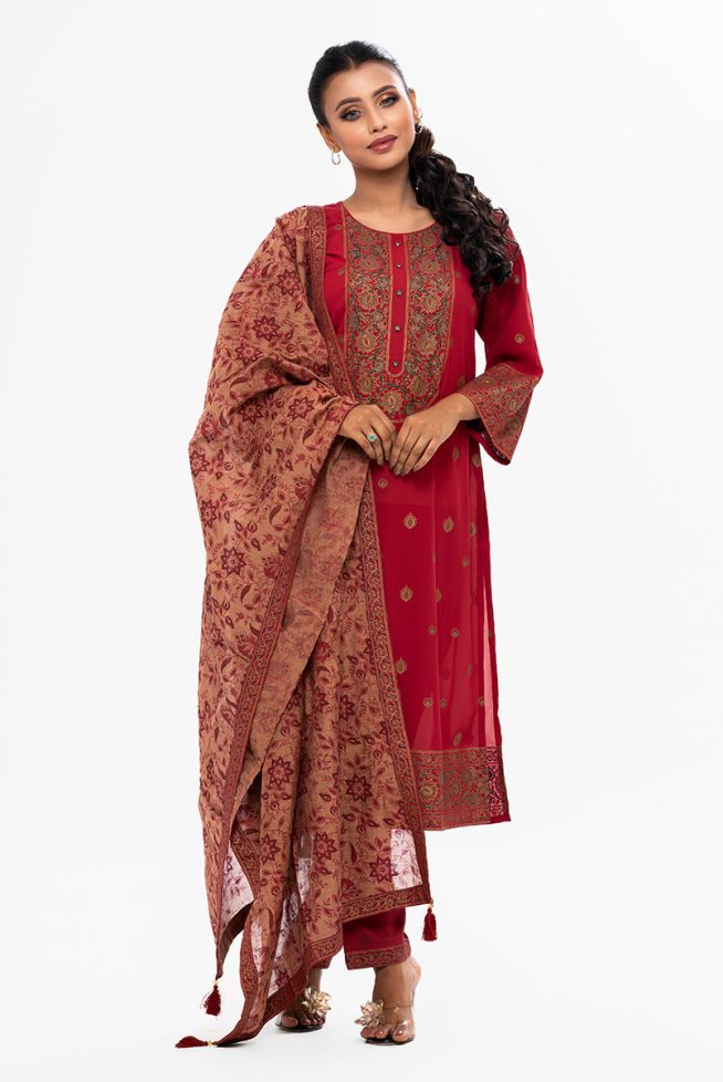 Sheath Style Salwar Kameez with Dupatta set