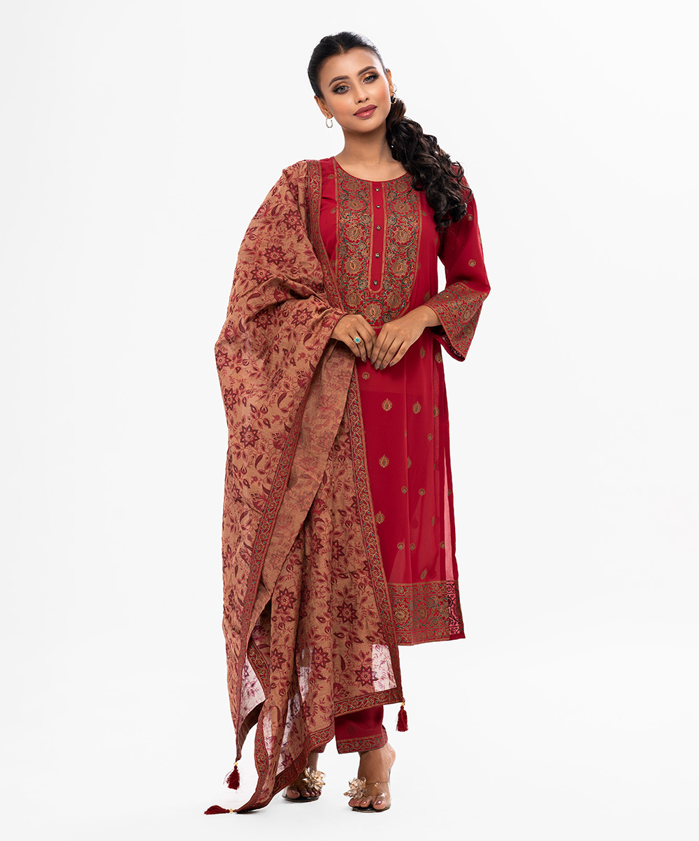 Sheath Style Salwar Kameez with Dupatta set