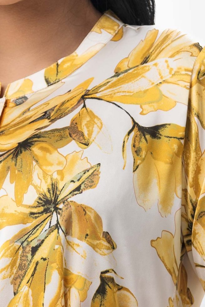 Macro Floral Top-Bottom Set