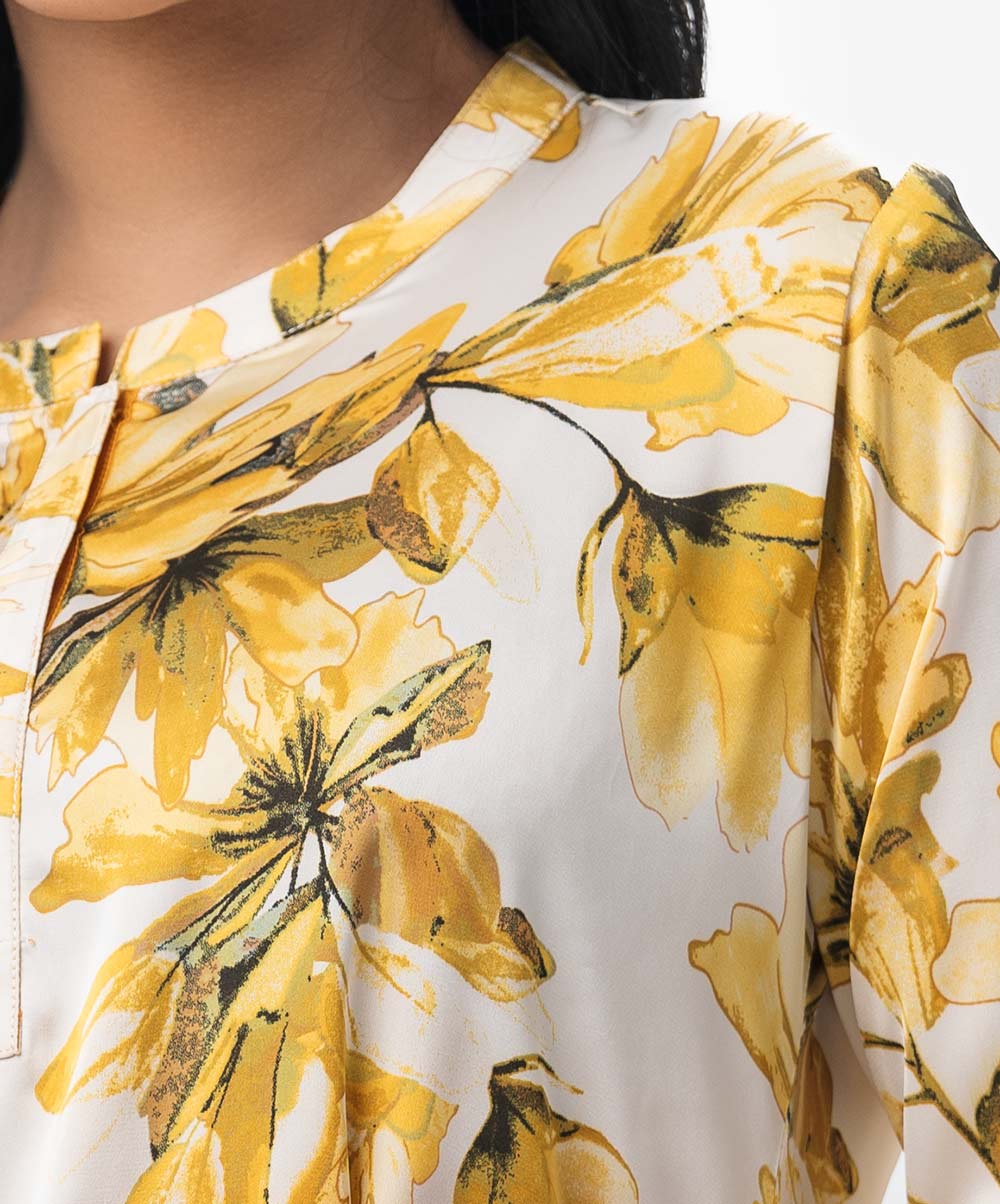 Macro Floral Top-Bottom Set