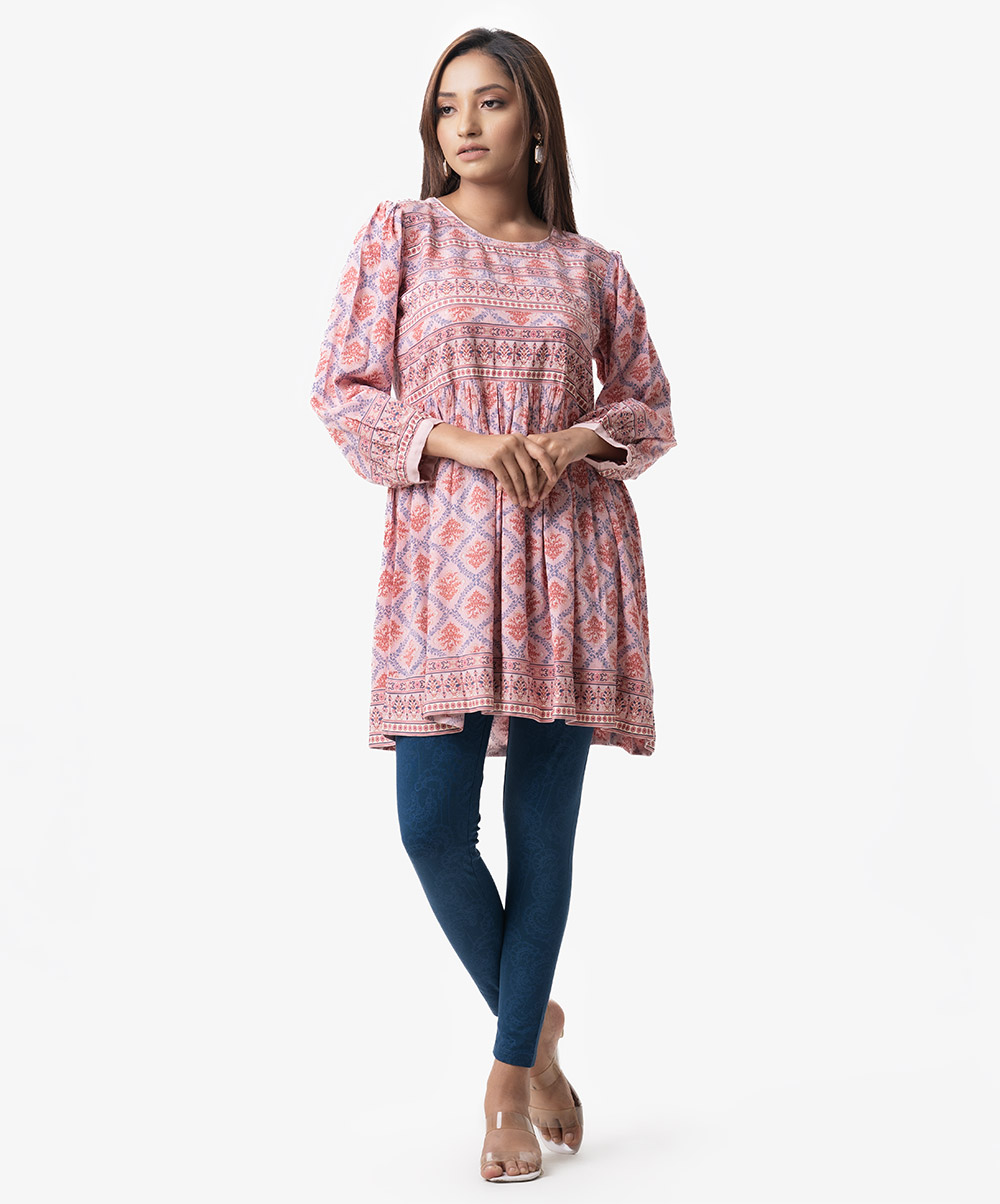 Bohemian Printed Flared Tunic