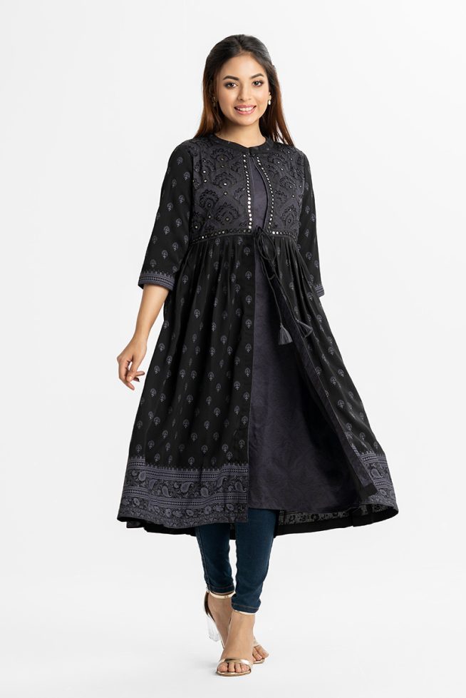 Handcrafted Shrug Style Long Tunic