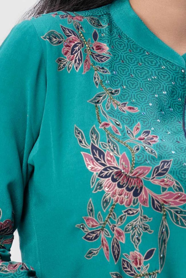 Hand-crafted & Printed Kameez (Nargisus)