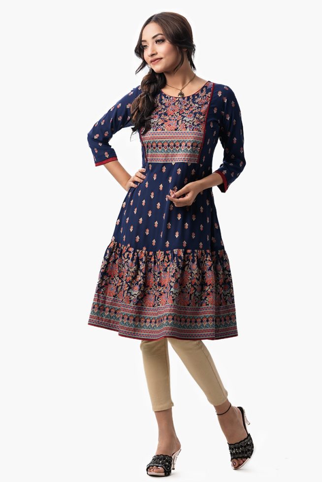 Women's Ethnic Flora Printed Tunic
