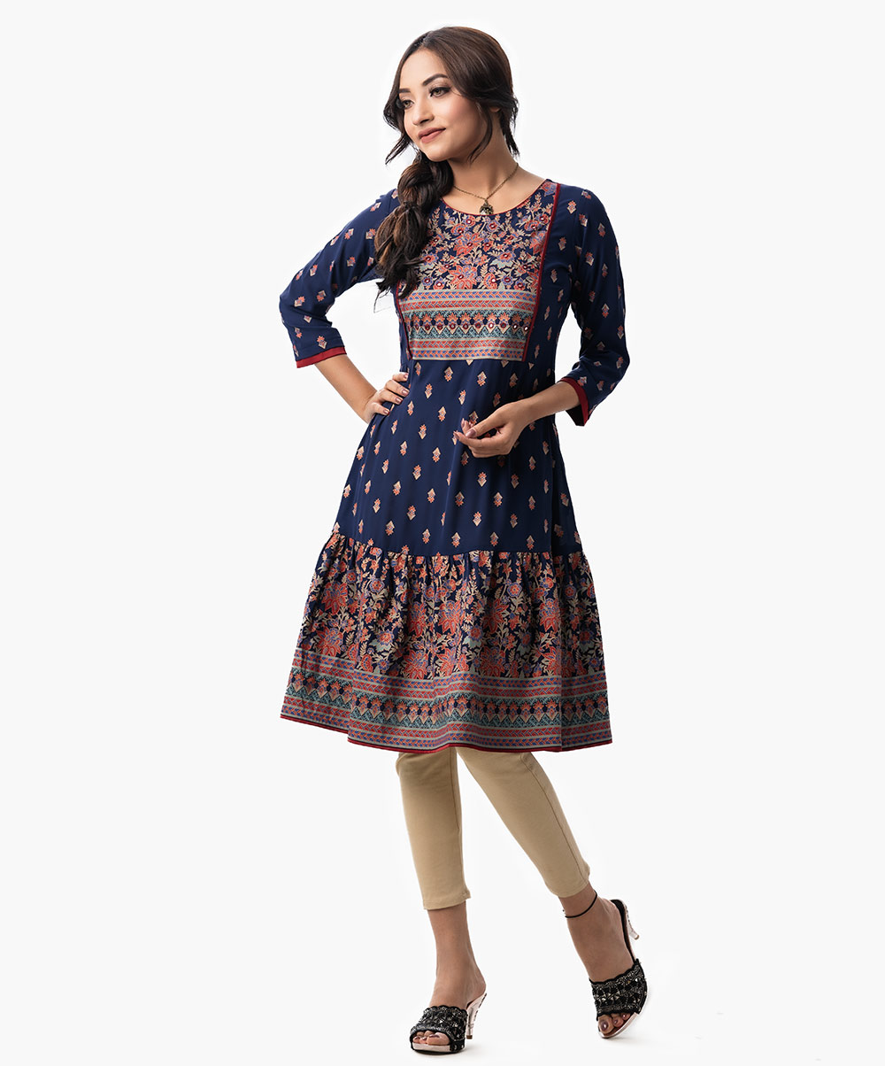 Women's Ethnic Flora Printed Tunic