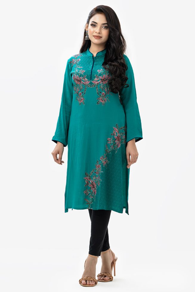 Hand-crafted & Printed Kameez (Nargisus)