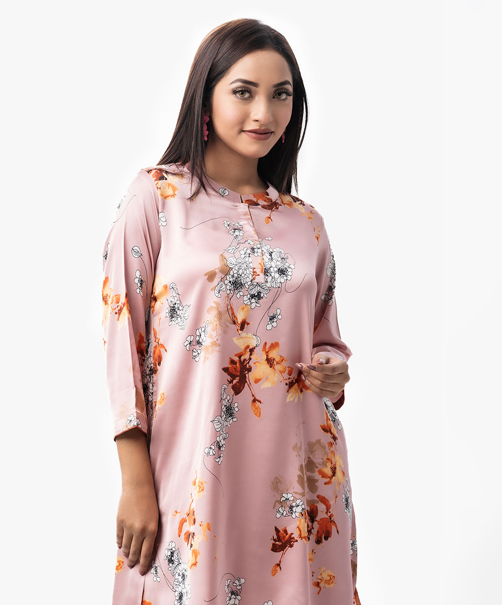 Women's Printed Top-Bottom Set