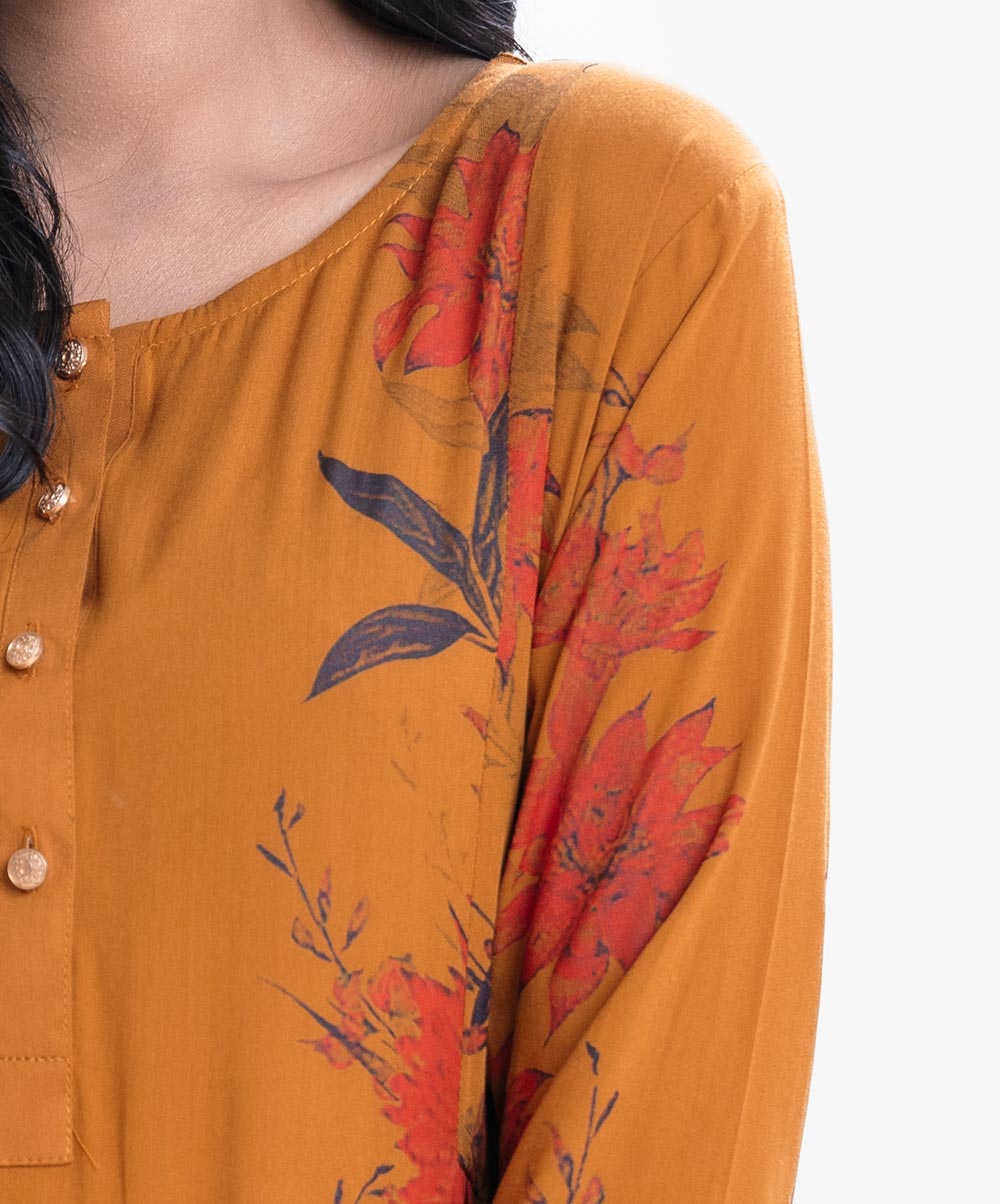 Women's Brown A-line Short Tunic