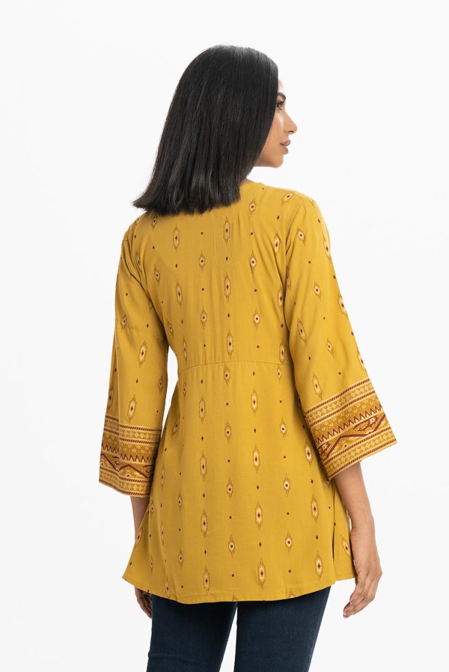 Women's Mustard A-Line Top